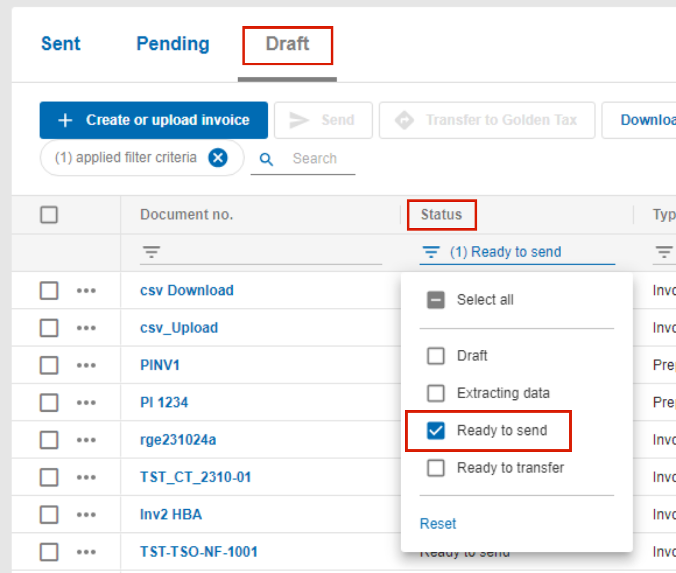 2-1-2_Download an invoice as a CSV file