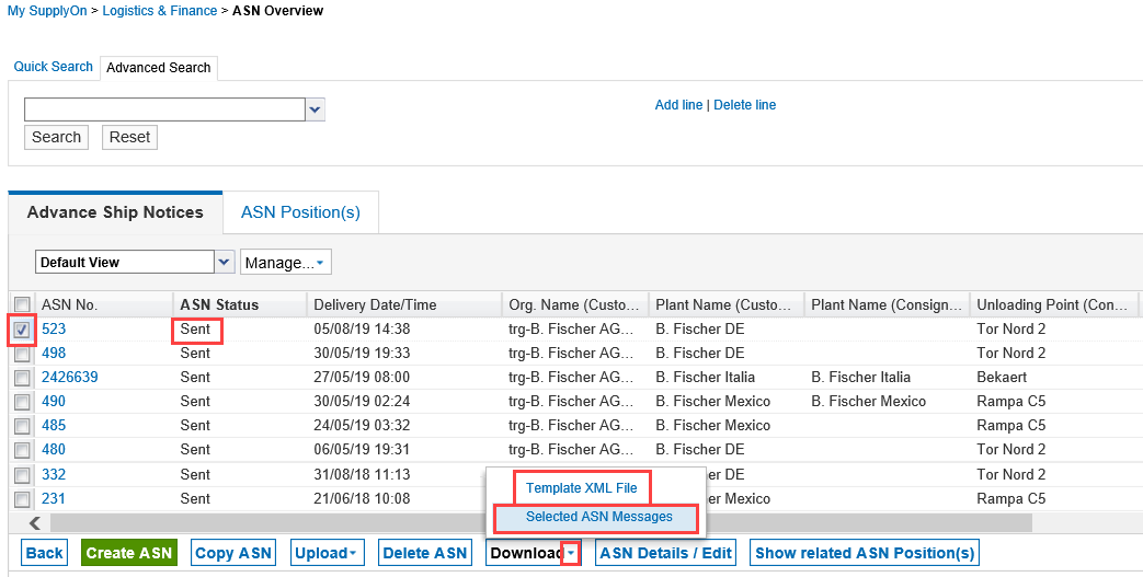 ASN Matching XML 01